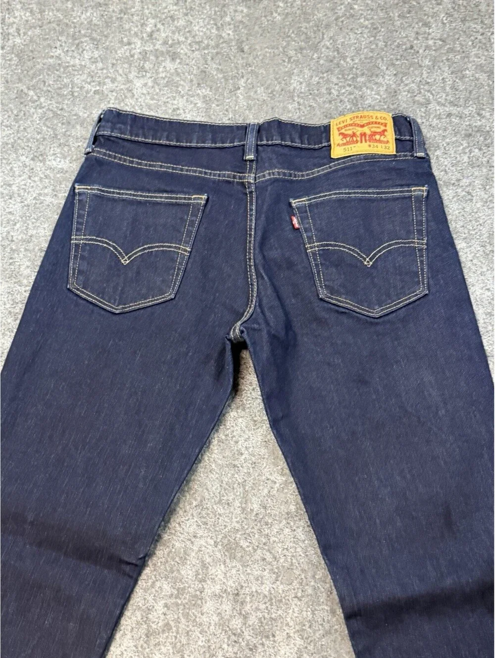 Levi’s511 Slim Fit Jeans, Men’s W34 L32 Dark Wash Stretch Denim Blue